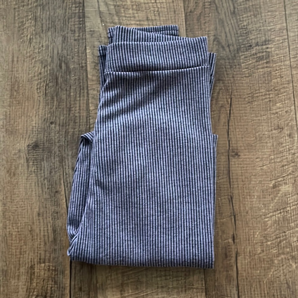 Pretty Little Thing purplish/grey stripped pj bottoms, size xs/s